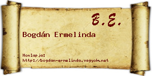 Bogdán Ermelinda névjegykártya